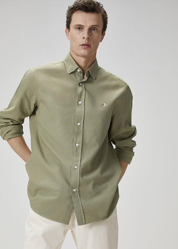 Beymen Club Comfort Fit Yeşil Gömlek - 4