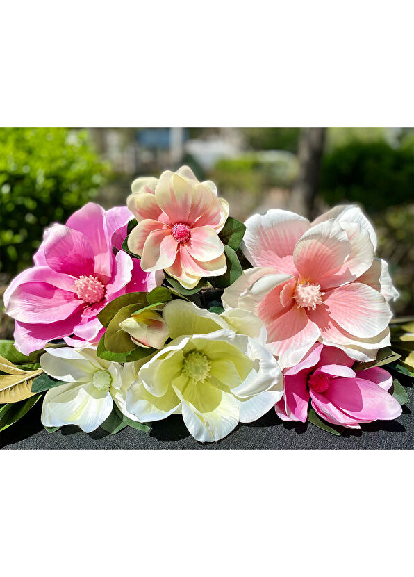 Wanelli Krem Manolya Yapay Çiçek 86 cm - 2