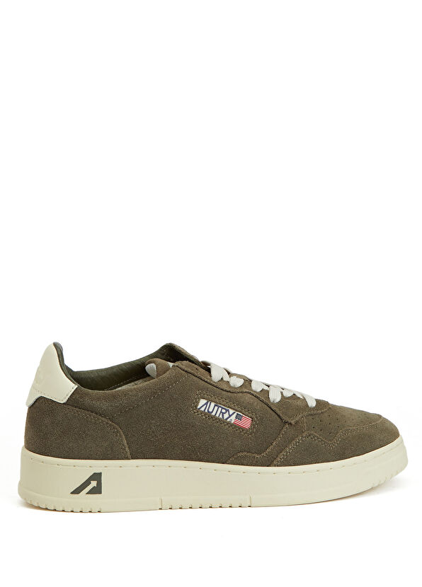 Autry Medalist Khaki Men's Suede Sneakers - 1