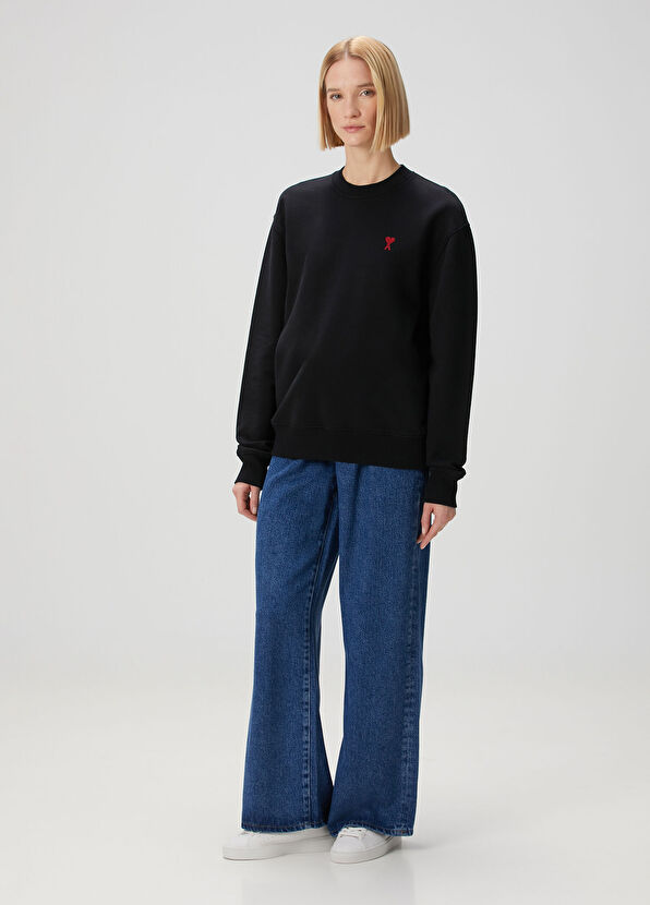 Ami Paris Black Logo Sweatshirt - 2