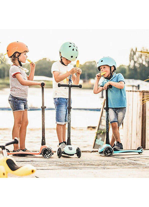 Scoot And Ride Helmet Turkuaz Bebek Çocuk Scooter Kaskı - 2
