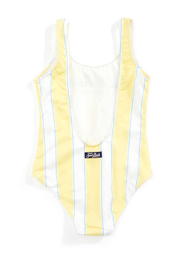 MC2 (Saint Barth) Cara White Yellow Girl's Swimsuit - 2