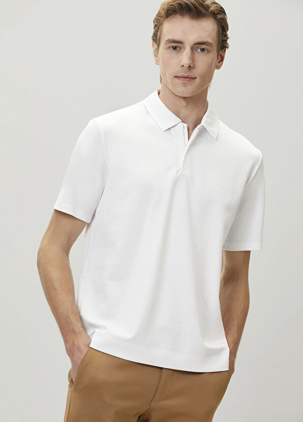 Beymen Club Off-White Rope Detail Slim Fit Polo T-Shirt - 2