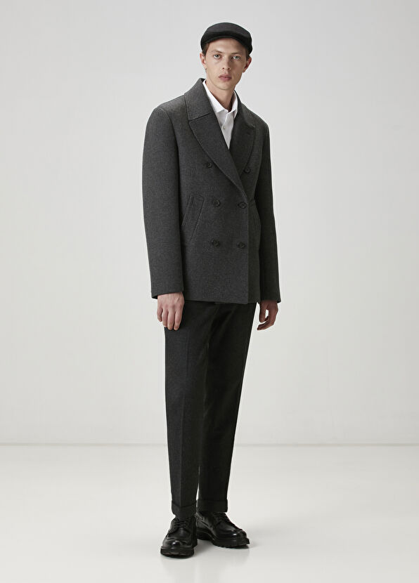 Beymen Club Khaki Double-Breasted Coat - 2