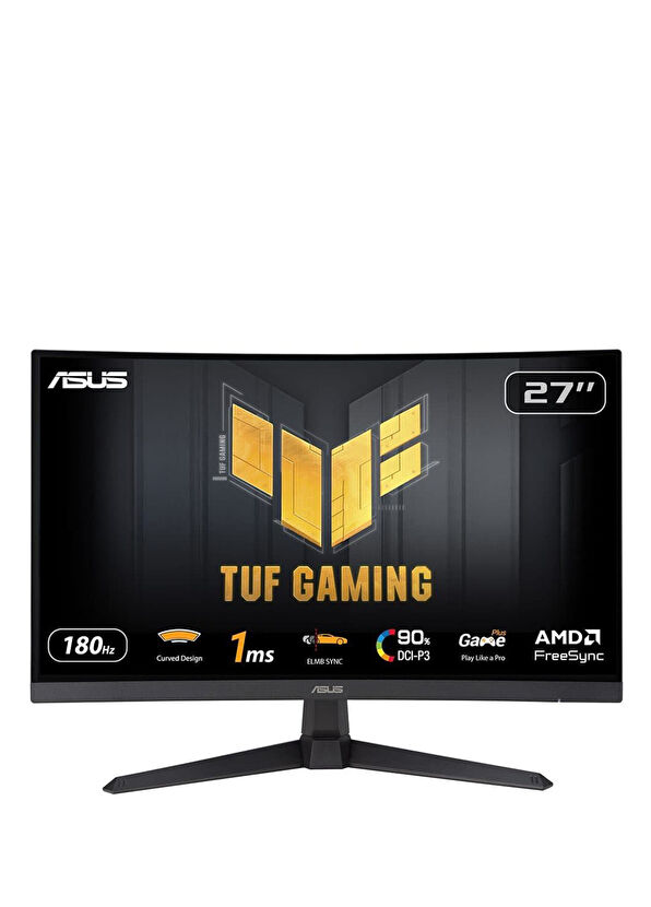Asus TUF 27'' 180Hz 1ms Full HD Adaptive Sync Fast VA Kavisli Gaming Monitör VG27VQ3B - 1