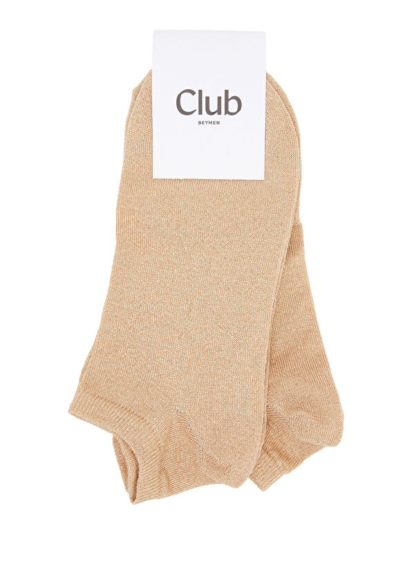 Beymen Club Bej Simli Kadın 2li Patik Çorap Seti - 1