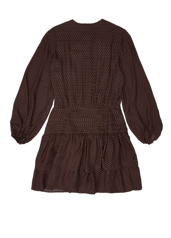 Beymen Club Kahverengi Mikro Desenli Mini Elbise - 3