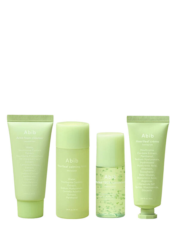 Abib Heartleaf Series Soothing Skin Care Set Trial Kit - 1