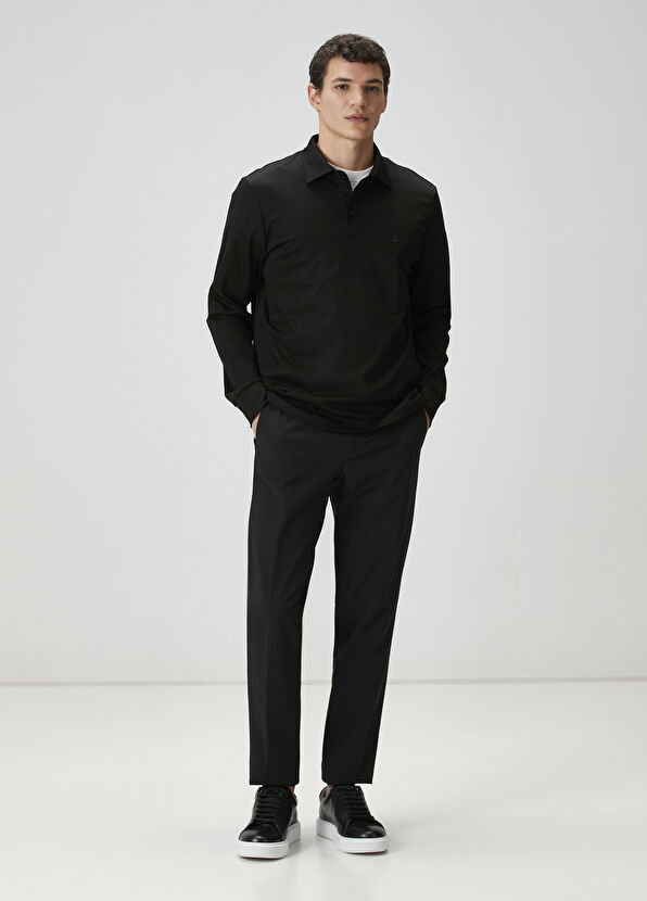 Beymen Club Comfort Fit Black Polo Neck Sweatshirt - 3