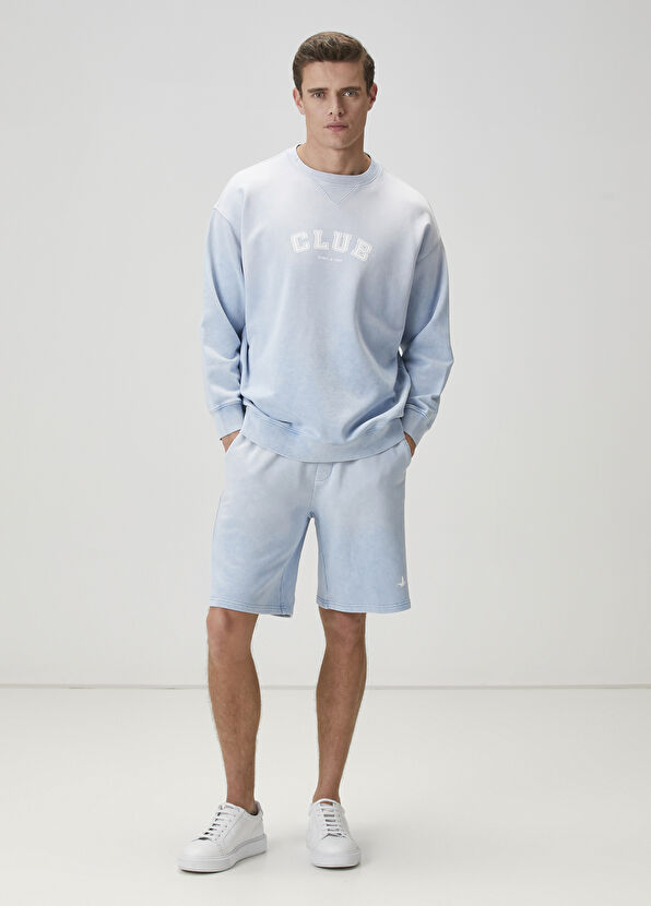 Beymen Club Light Blue Jersey Shorts - 1