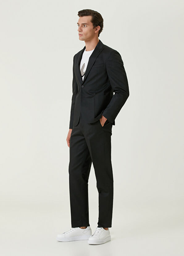 Beymen Club Siyah Glossy Takım Elbise - 4