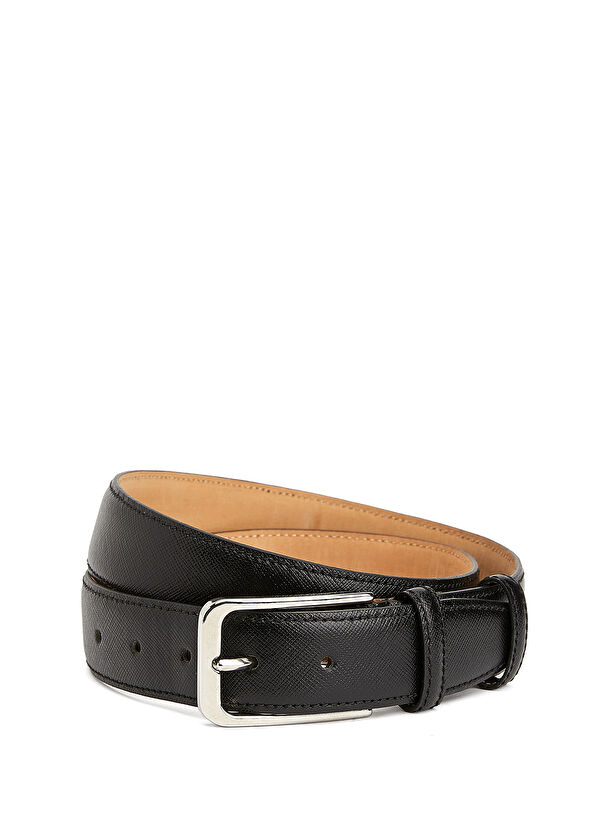 Beymen Club Black Men's Leather Belt - 1