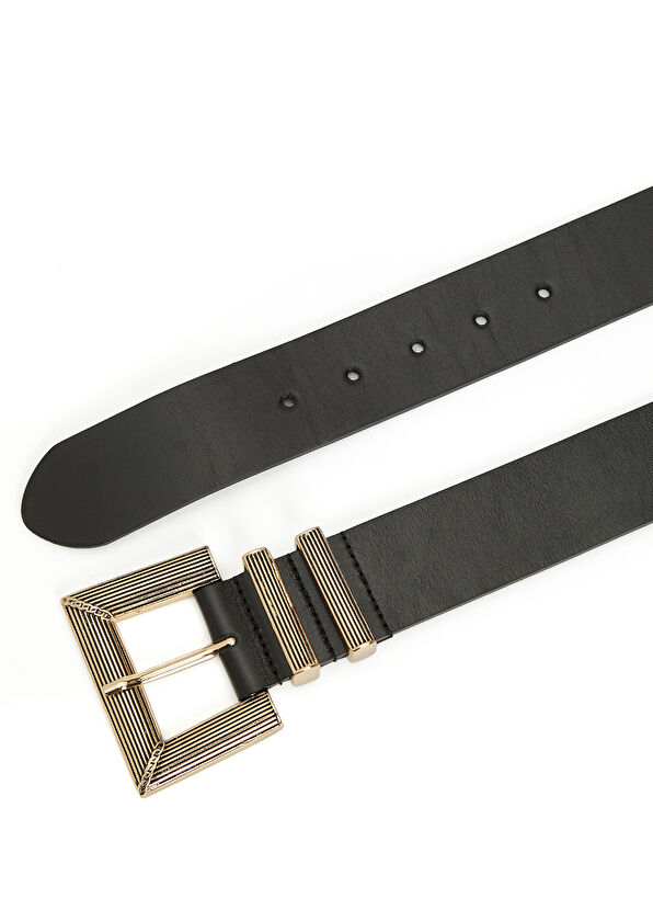 Beymen Club Siyah Kadın Deri Kemer - 2