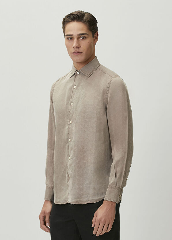 MC2 (Saint Barth) Raphael Brown Linen Shirt - 3