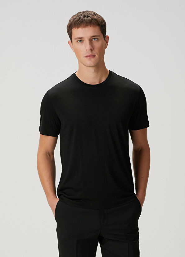 Maurizio Baldassari Black Wool T-Shirt - 1