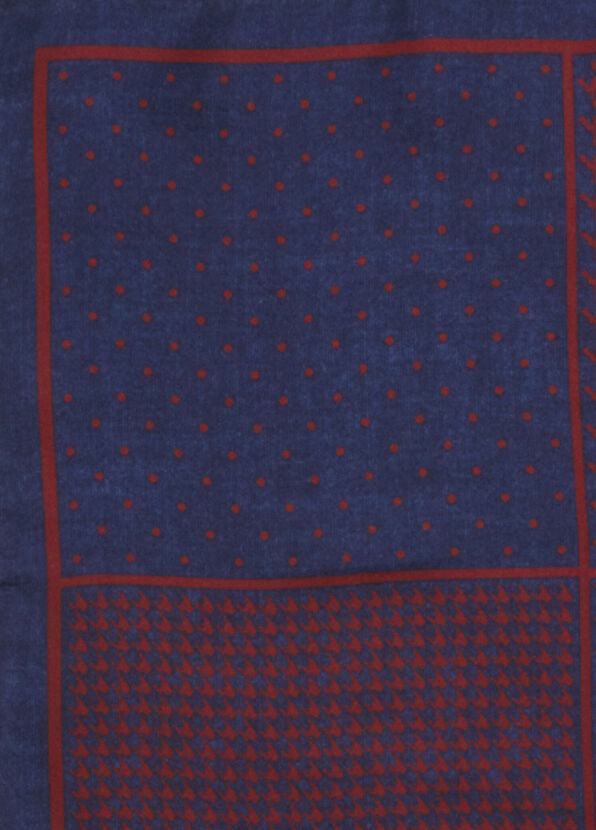 Beymen Club Navy Blue 4-Square Men's Silk Handkerchief - 2