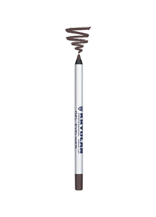 Kryolan Brown Suya Dayanıklı Yumuşak Jel Yüzeyli Kalem Eyeliner - 2