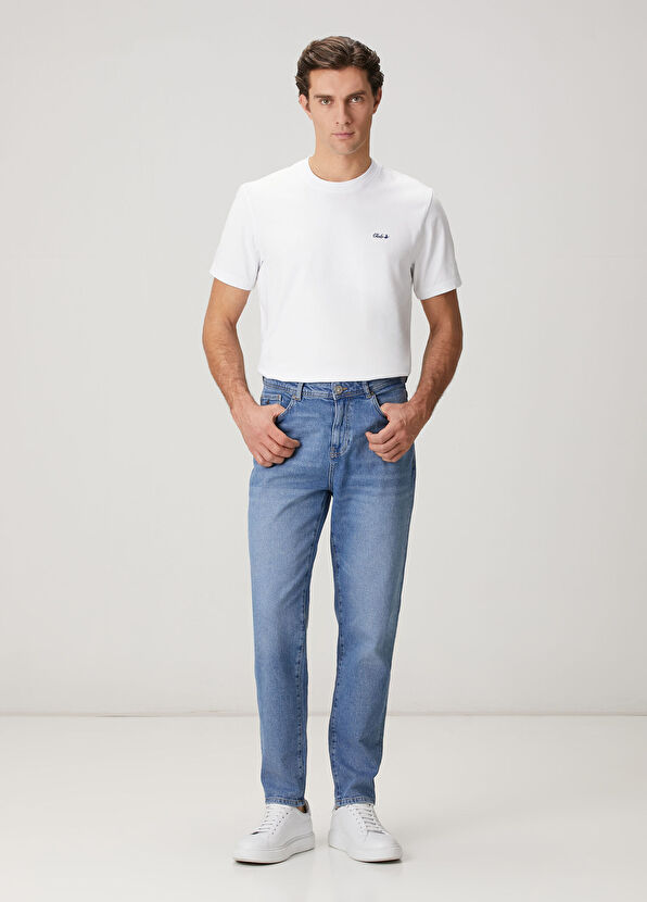 Beymen Club Tapered Fit Blue Wash Jeans - 1