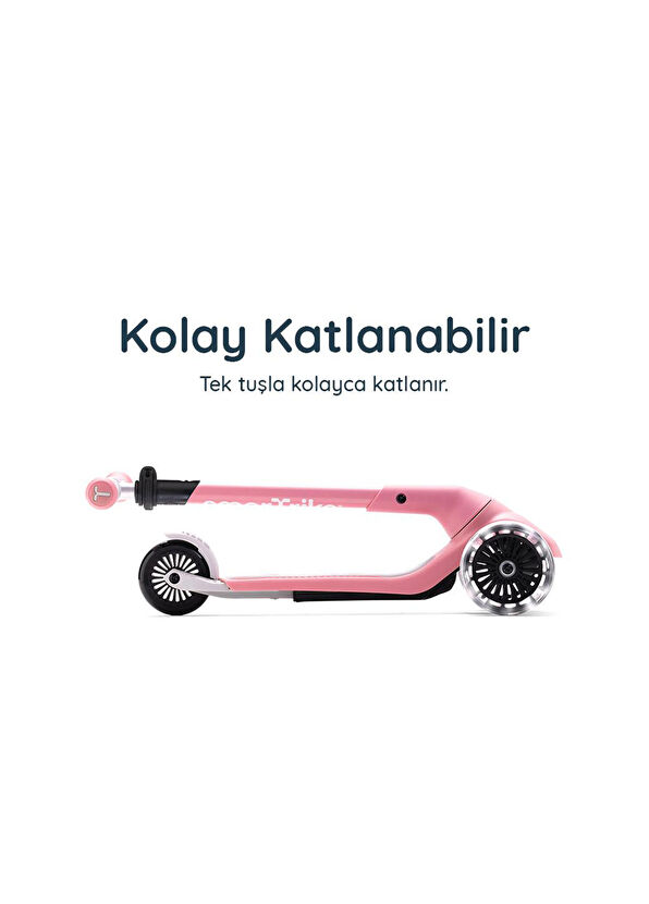 SmarTrike Xtend Mini+ 2-9 Years 2 Stage Growing Foldable LED Wheel Kids Scooter - 4