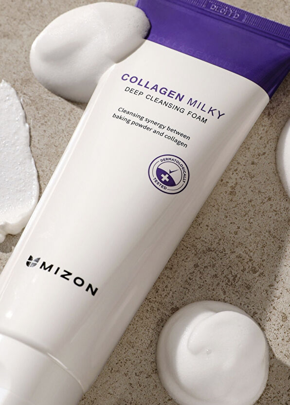 Mizon Collagen Milky Deep Cleansing Foam Arındırıcı Yüz Temizleyici Köpük 150 ml - 2