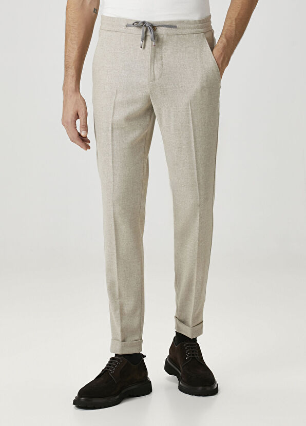 Marco Pescarolo Beige Wool Trousers - 2