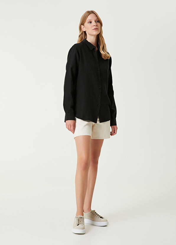 Beymen Club Siyah Keten Gömlek - 2