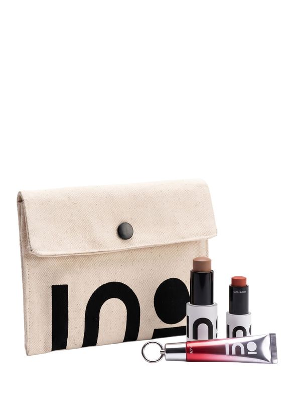 INO Beauty The Signature Set Scarlet Ice Dune Stick Ruj Allık 4,5 gr + Lip Balm 15 ml ve Bronzer/Kontür Stick Makyaj Seti - 1