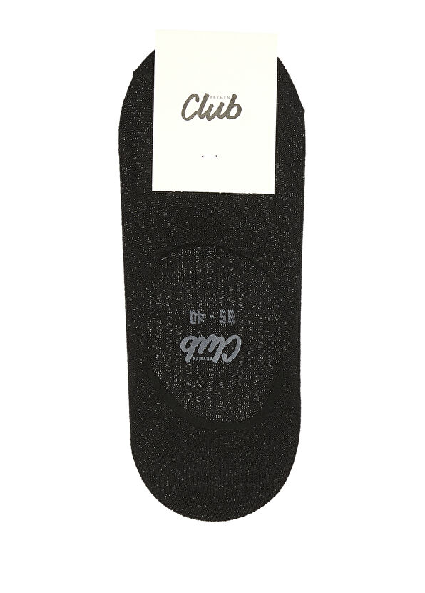 Beymen Club Black Glitter Textured Women's Suba Socks - 1