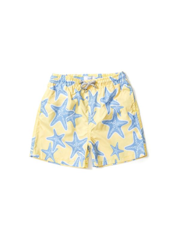 Fiji Starfish Yellow Kids Swimsuit - 1