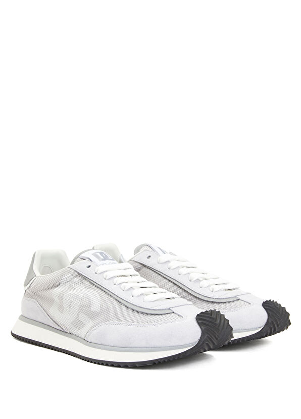 Dolce&Gabbana DG Cushion White Grey Men's Leather Sneakers - 2