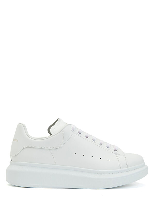 McQueen Oversized Beyaz Kadın Deri Sneaker - 1