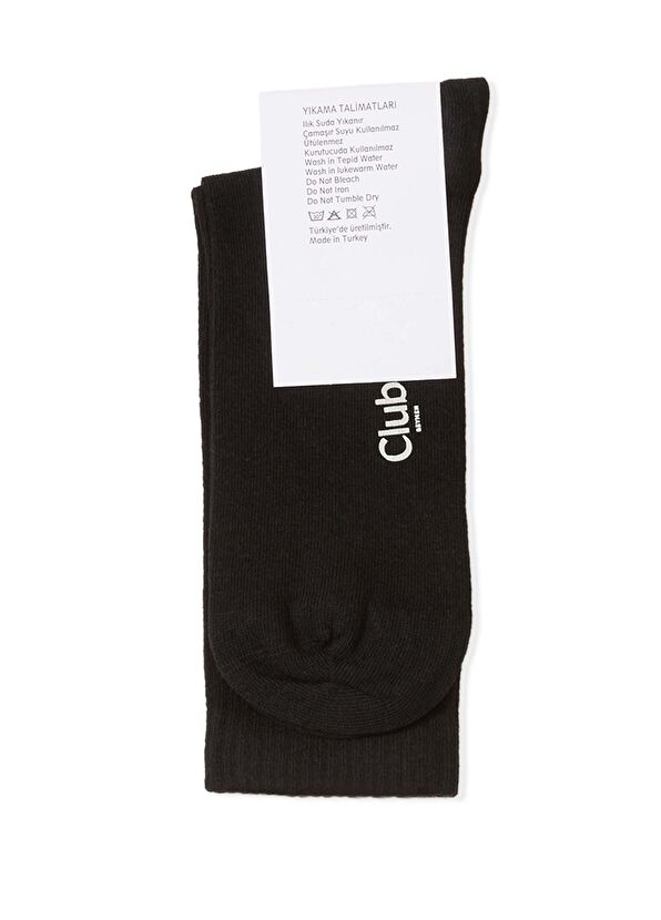 Beymen Club Siyah Kaz Nakışlı Erkek Spor Çorap - 2