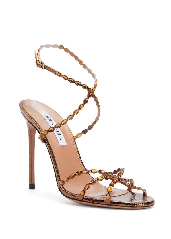 Aquazzura Love Struck Kahverengi Kadın Deri Sandalet - 2