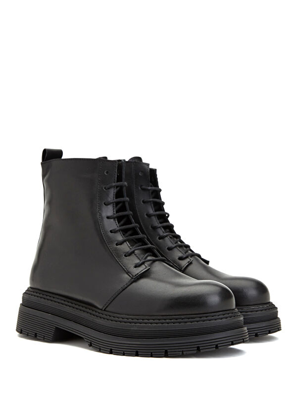 Beymen Club Black Womens Leather Boots - 2