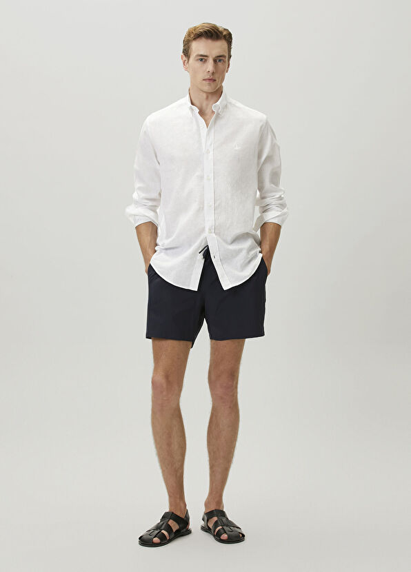 Beymen Club Navy Blue Stretch Premium Long Swimsuit - 1