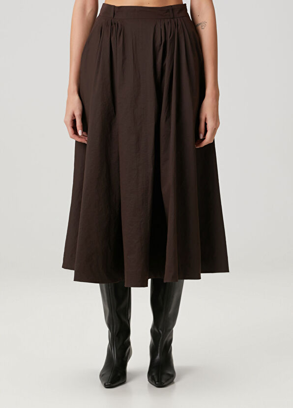 Mkdt Studio Novo Brown Midi Skirt - 2