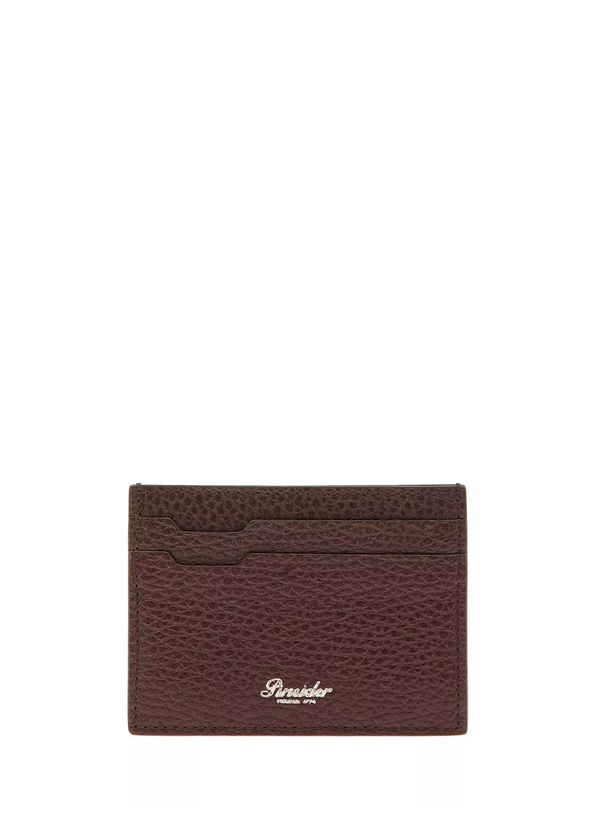 Pineider Brown Men's Leather Card Holder - 1