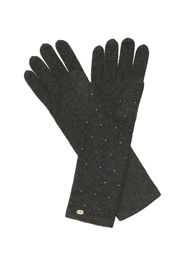 Beymen Club Antrasit Kadın Uzun Kaşmir Eldiven - 2