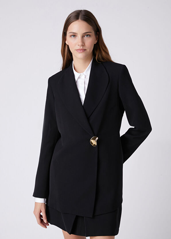 Beymen Club Black Double-Breasted Blazer - 4