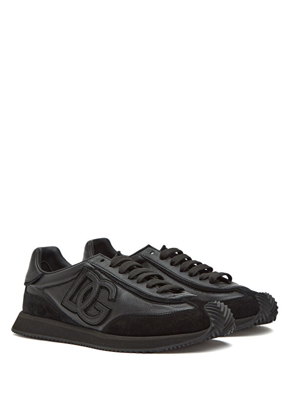 DG Cushion Siyah Erkek Deri Sneaker - Görsel 4
