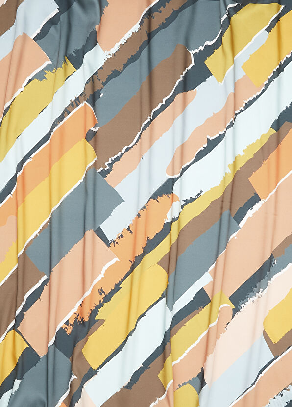 Beymen Club Colorblocked Women's Twill Scarf - 2