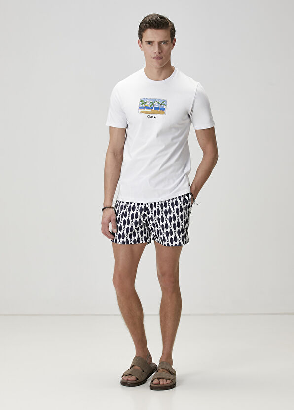 Beymen Club Lacivert Balık Desenli Mayo - 1