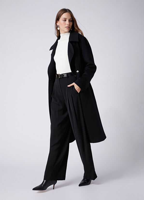 Beymen Club Black Cashmere Coat - 3