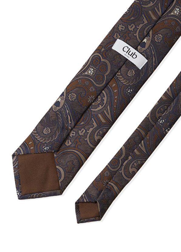 Beymen Club Kahverengi Şal Desenli Kravat - 2