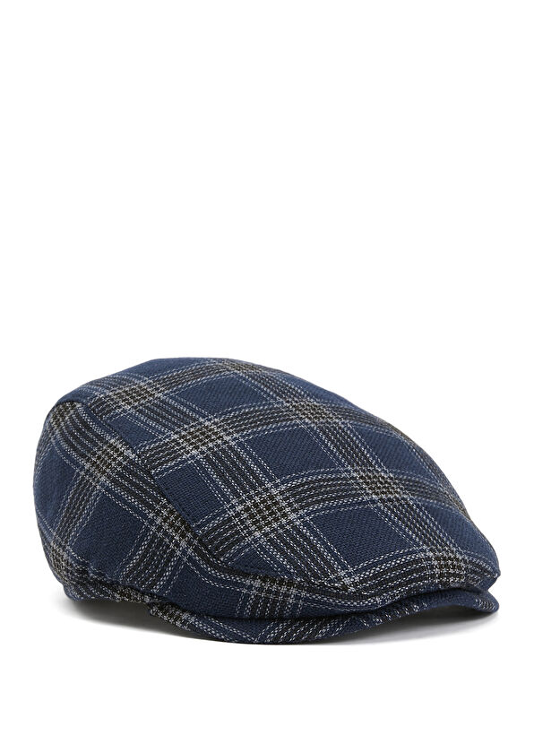 Beymen Club Lacivert Desenli Erkek Şapka - 1