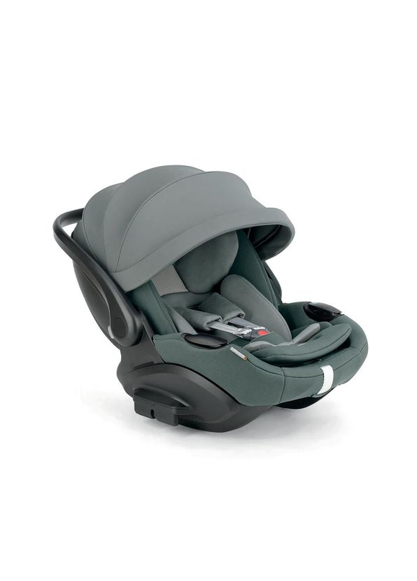Inglesina Electa Plus Studio Grey Baby Stroller and Darwin Recline Evo 4-Piece Travel System Baby Stroller with Baby Lap - 4