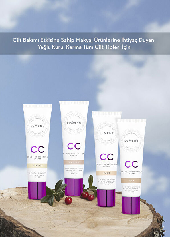 Lumene Color Correcting Cream 7 Etkili Renk Dengeleyici SPF 20 CC Krem 30 ml - 4