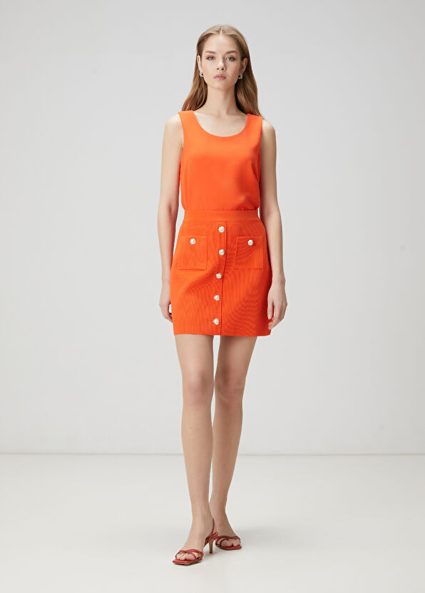 Beymen Club Turuncu Krep Bluz - 2