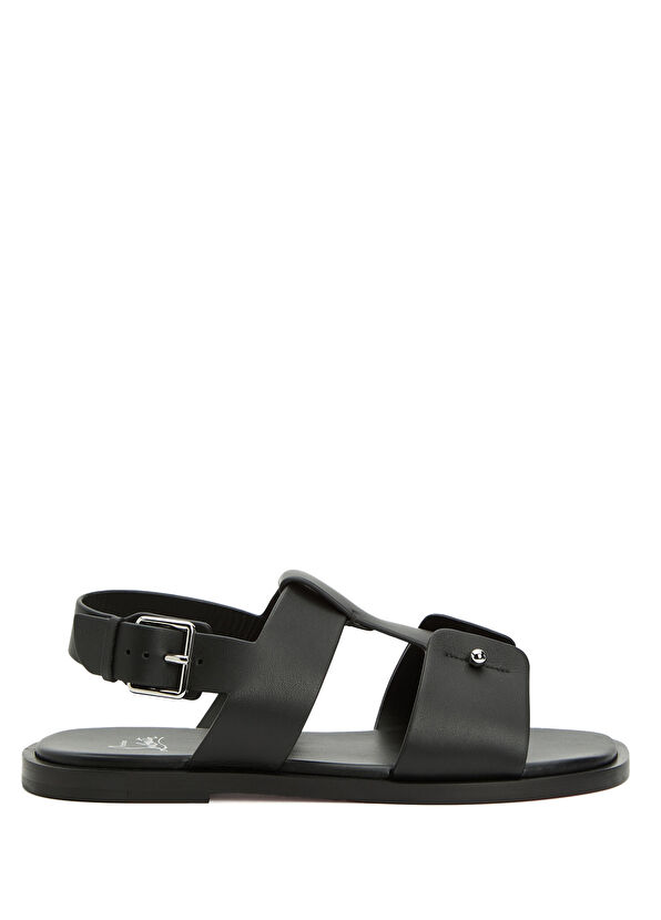 Christian Louboutin Chambeliss Black Men's Leather Sandals - 1