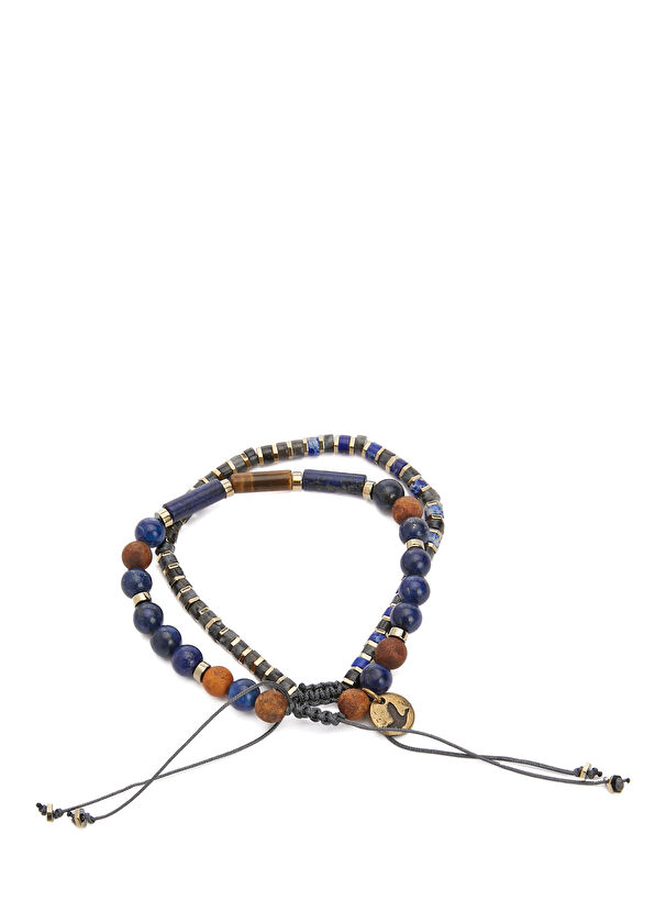 Beymen Club İkili Kiremit Taşlı Erkek Bileklik - 2